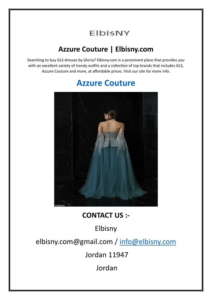 azzure couture elbisny com