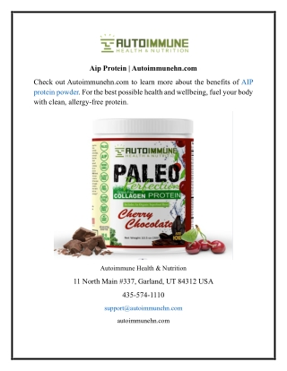 Aip Protein Powder  Autoimmunehn