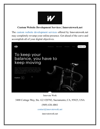 Custom Website Development Services Innovatework.net