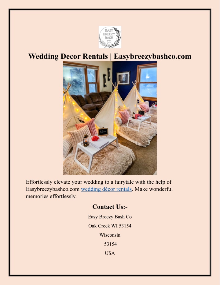 wedding decor rentals easybreezybashco com