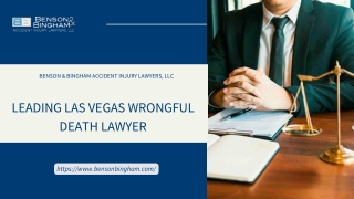 Leading Las Vegas Wrongful Death Lawyer - Benson & Bingham