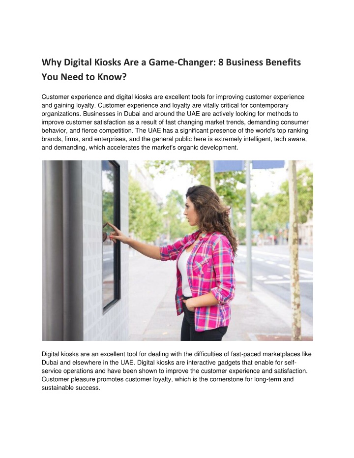 why digital kiosks are a game changer 8 business