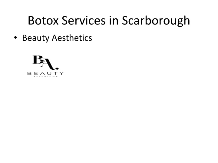 botox services in scarborough