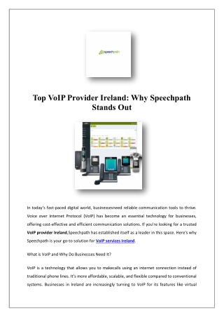 top voip provider ireland why speechpath stands