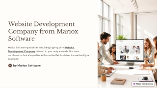 website development company from mariox software
