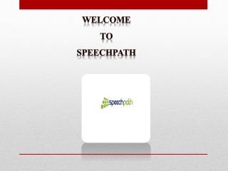 welcome to speechpath