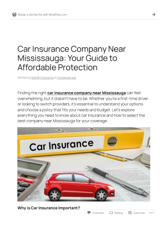 Car Insurance Company Near Mississauga: Your Guide to Affordable Protection