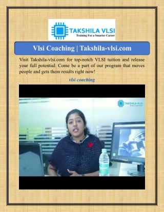 visit takshila vlsi com for top notch vlsi