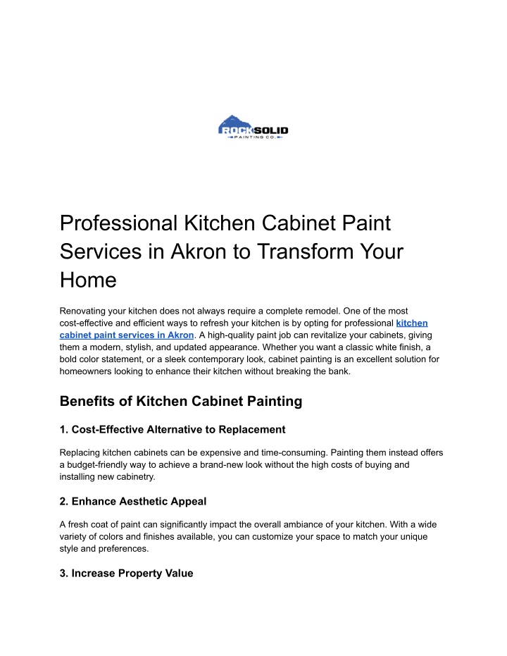 professional kitchen cabinet paint services