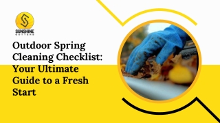 Outdoor Spring Cleaning Checklist: Your Ultimate Guide to a Fresh Start