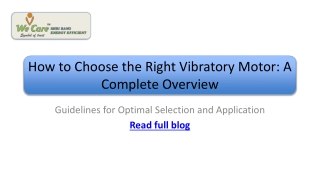 Vibratory_Motor_Selection