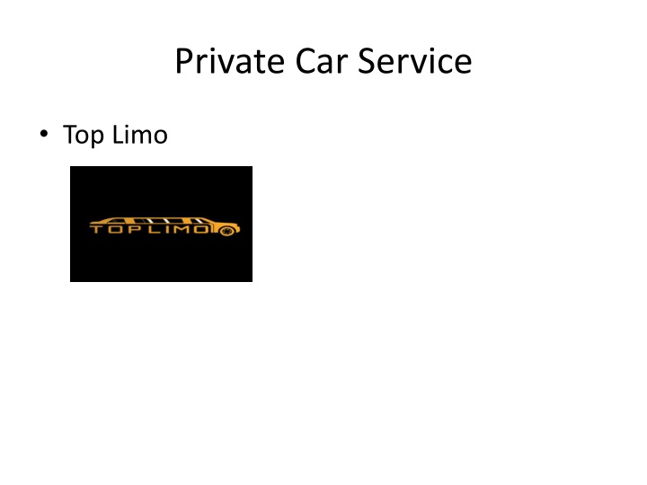 private car service