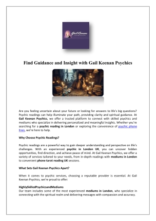 Psychic Texting | Gail Keenan Psychics