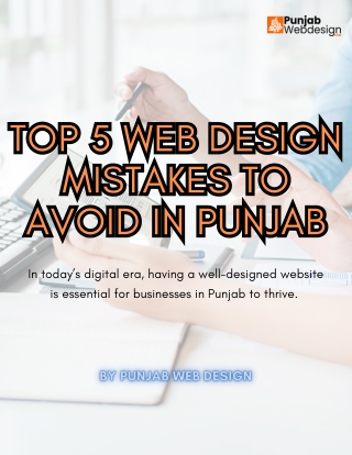 Top 5 Web Design Mistakes to Avoid in Punjab
