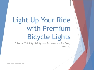 Light Up Your Ride with Front and Back Bicycle Lights