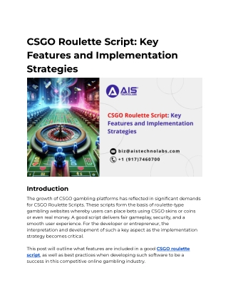 csgo roulette script key features
