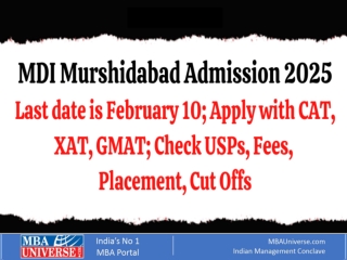 MDI Murshidabad Admission 2025: Apply Now