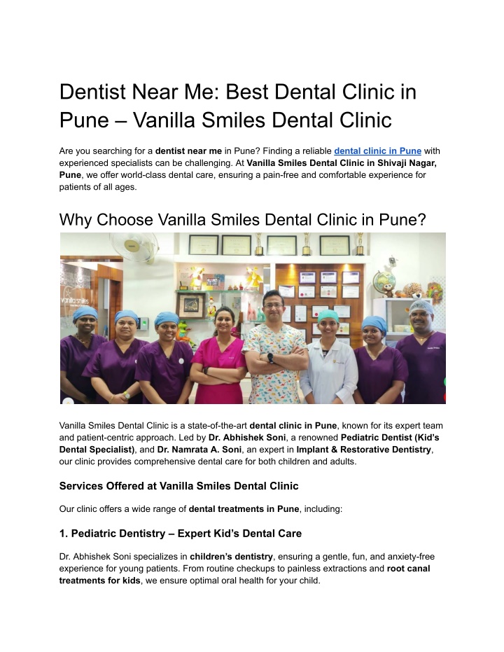 dentist near me best dental clinic in pune