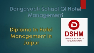dangayach school of hotel management