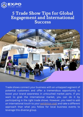 5 Trade Show Tips for Global Engagement and International Success
