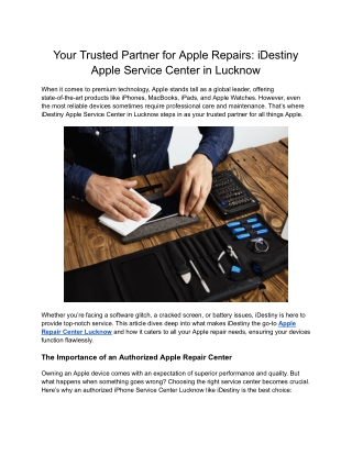 Iphone Service Centre in Lucknow