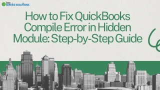 How to Fix QuickBooks Compile Error in Hidden Module Step-by-Step Guide