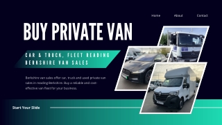 Buy Private van, Car & truck, fleet Reading  Berkshire van sales