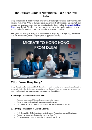 the ultimate guide to migrating to hong kong from