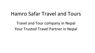 hamro safar travel and tours