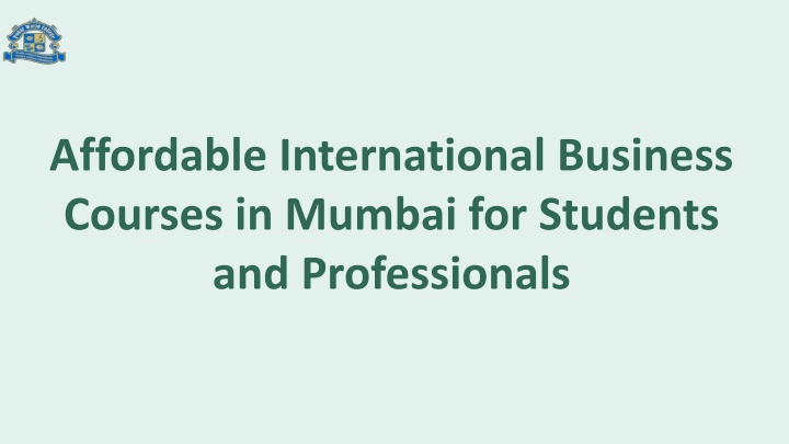 affordable international business courses