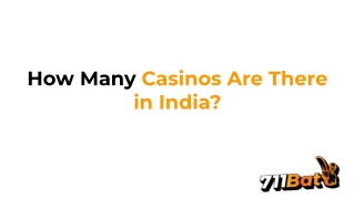 how many casinos are there in india