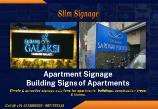 Buy Apartment Signage in Delhi NCR | Building Signs for Apartments