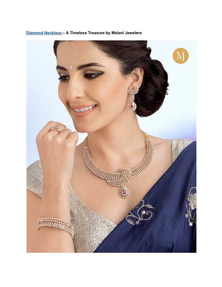 diamond necklace a timeless treasure by malani