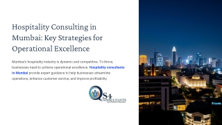 How Mumbai’s Top Hospitality Consultants Drive Operational Success