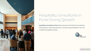 Maximizing Success: How Pune’s Hospitality Consultants Elevate Businesses
