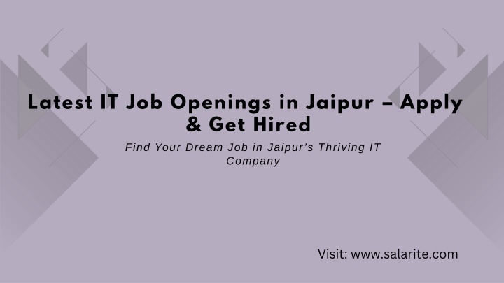 latest it job openings in jaipur apply get hired