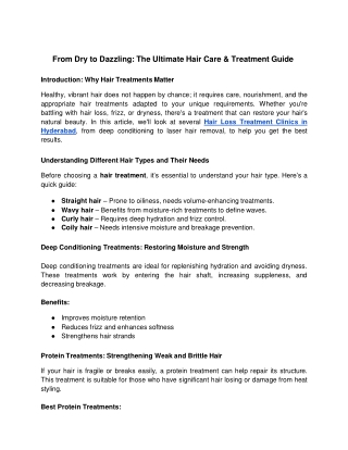 From Dry to Dazzling_ The Ultimate Hair Care & Treatment Guide - Google Docs