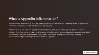 what is appendix inflammation