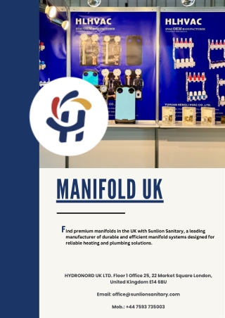 High-Quality Manifolds in the UK -  Sunlion Sanitary's Top Solutions.