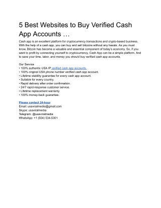 How to buy verified cash app accounts in 2025 that are 100 ...