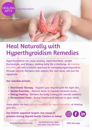 Heal Naturally with Hyperthyroidism Remedies