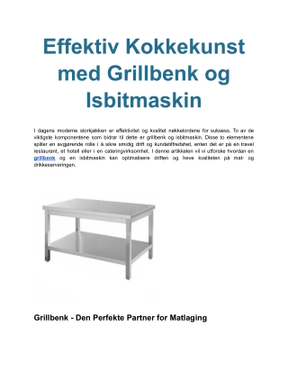 Eltemaskin - Kraftige Maskiner for Perfekt Deig