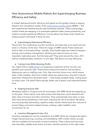 How Autonomous Mobile Robots Are Supercharging Business Efficiency and Safety.docx