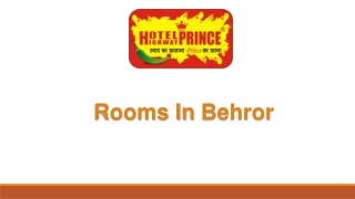 rooms in behror