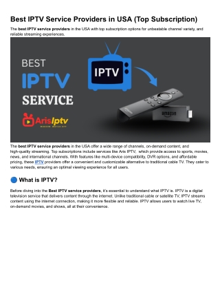 best iptv service providers