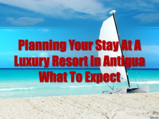 Planning Your Stay At A Luxury Resort In Antigua What To Expect