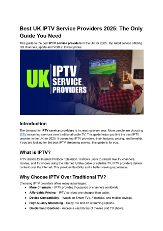 best uk iptv service providers 2025 the only