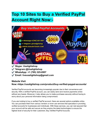 Top 10 Sites to Buy a Verified PayPal Account Right Now_-