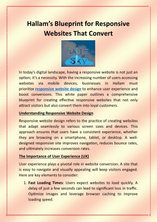 Hallam’s Blueprint for Responsive Websites That Convert