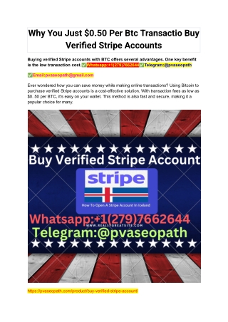 why you just 0 50 per btc transactio buy verified